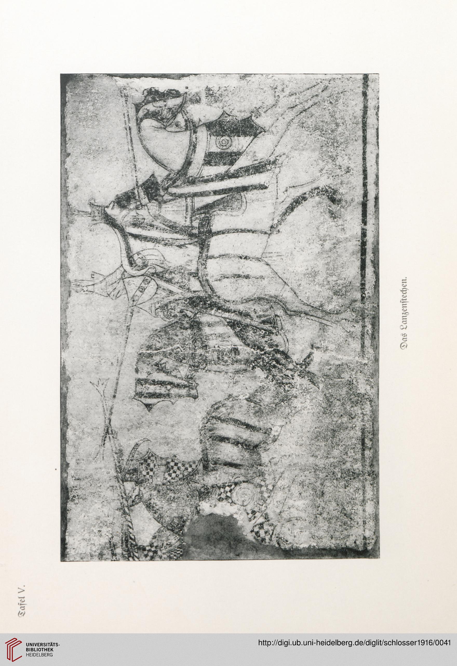 Schlosser 1916 Tav. V: Giostra con lance