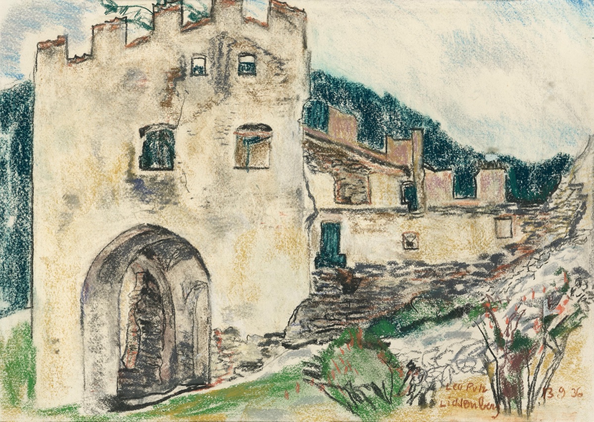 Leo Putz, Lichtenberg, 1936, Pastell